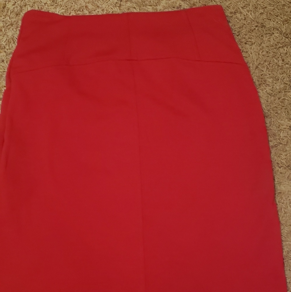 Pink pencil skirt